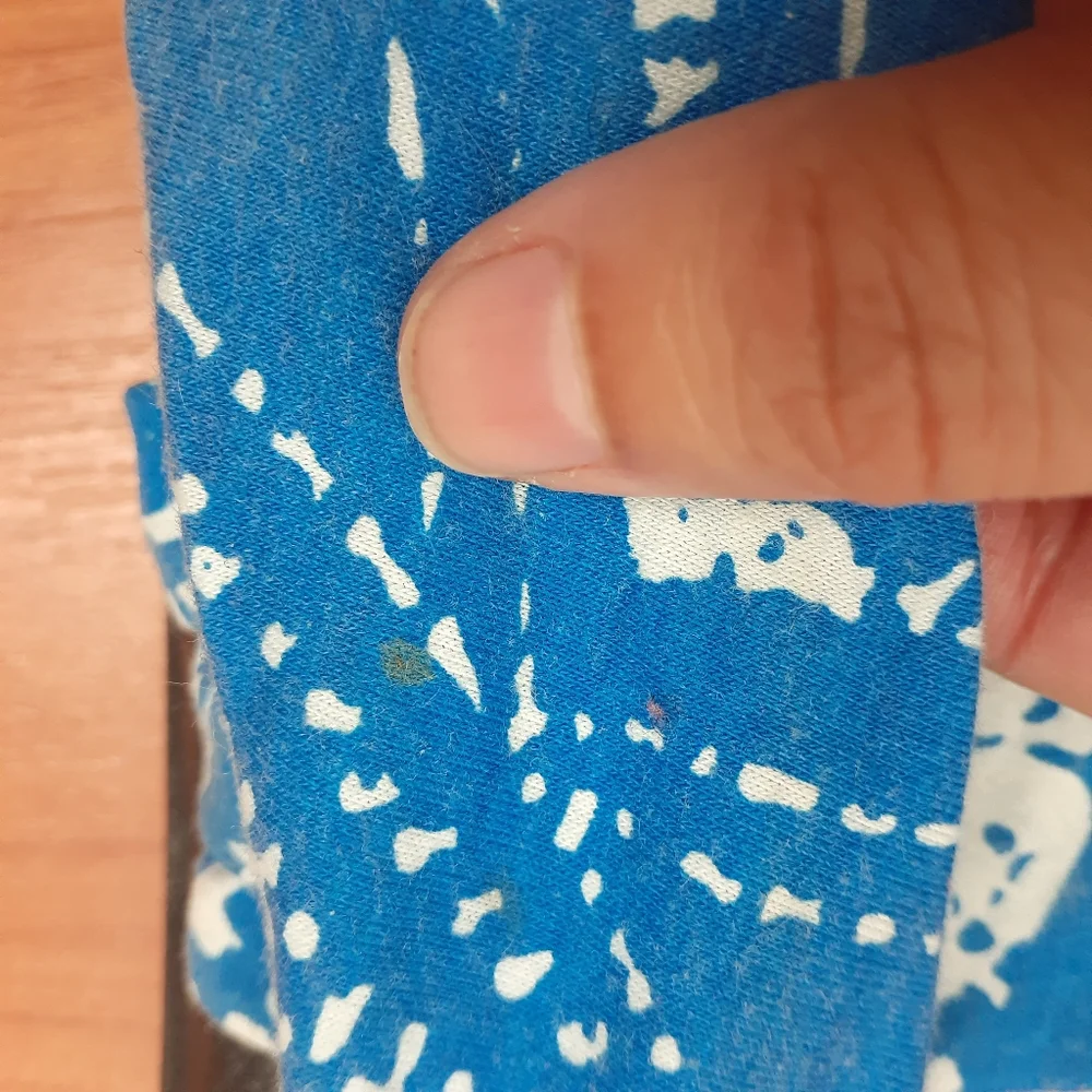 SANUK Royal blue and white fabric upper yoga mat footbed - Picture 5 of 7